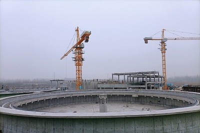 建設(shè)綠色中國(guó) 德州陵城區(qū)第二污水廠(chǎng)擴(kuò)建項(xiàng)目主體結(jié)構(gòu)順利完工
